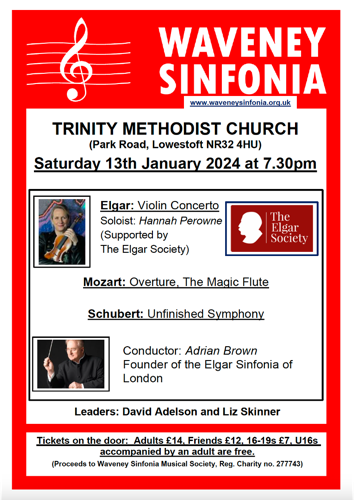 Waveney Sinfonia Flyer Jan 2024