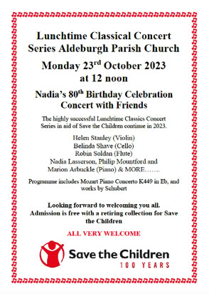Lunchtime concert - Aldeburgh